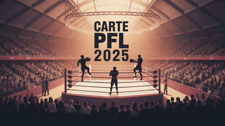 carte PFL 2025 MMA ambiance arena