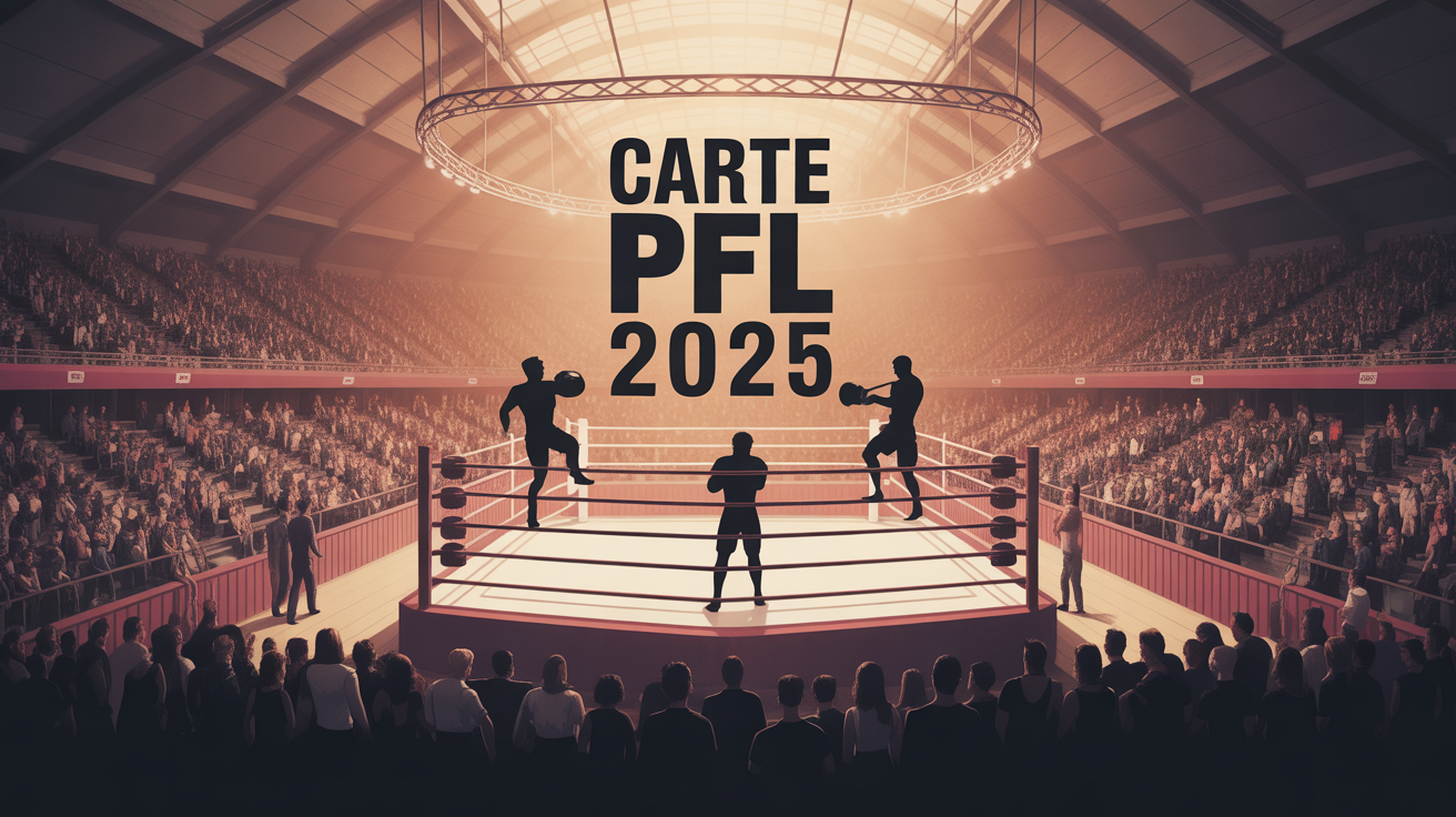 carte PFL 2025 MMA ambiance arena