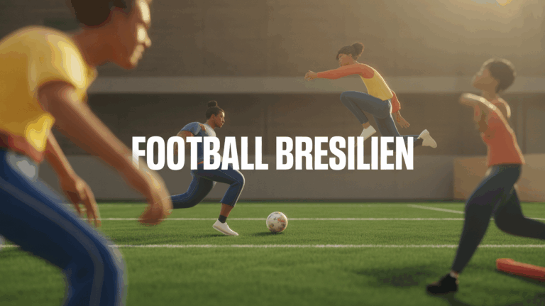 Illustration football brésilien terrain stylisé