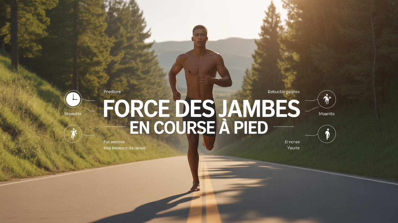 Coureur stylisé force des jambes sur piste