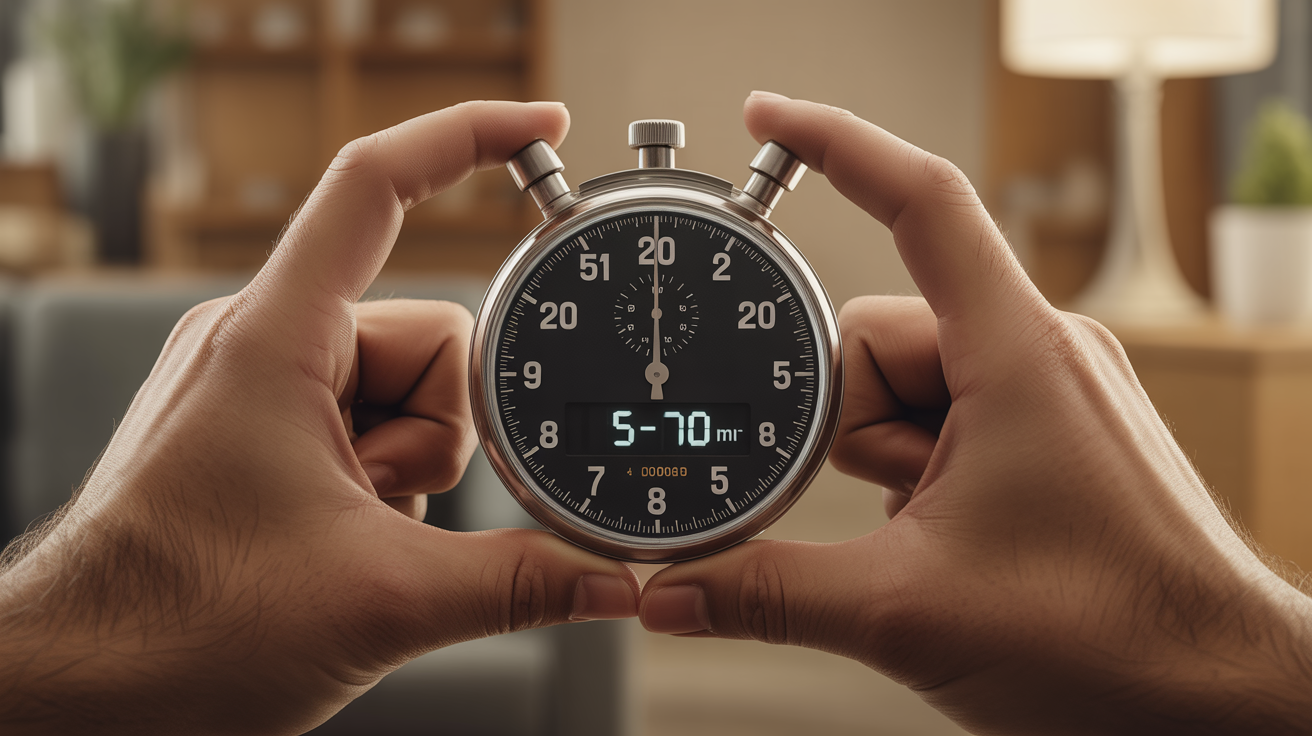 Chronomètre main hand grip durée séance