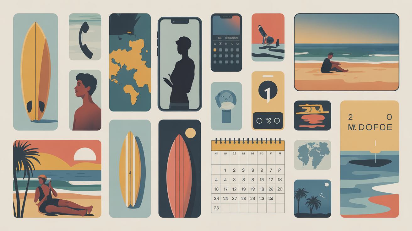 surf mediterranee icones intentions recherche ambiance exploratoire