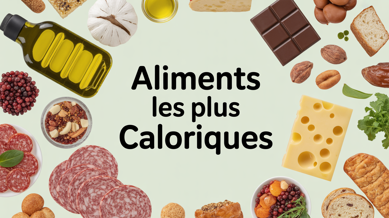 assiette variée avec aliments très caloriques
