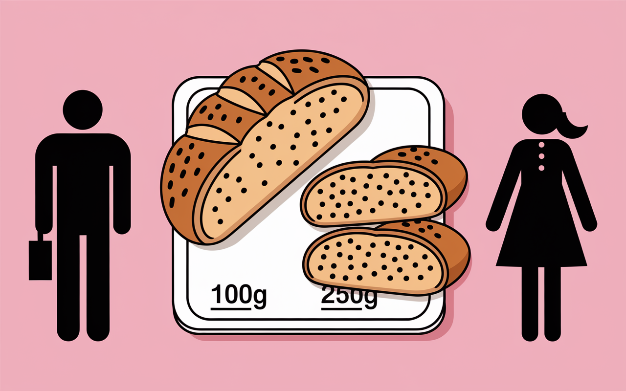 Planche pain baguette coupée portions 100g 150g 250g
