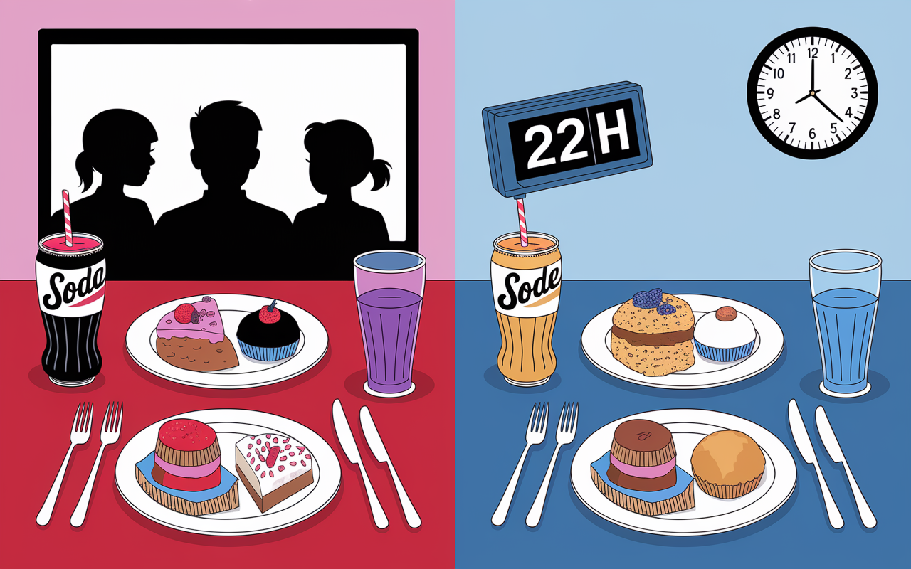 erreurs à éviter repas du soir, assiette surchargée, écran