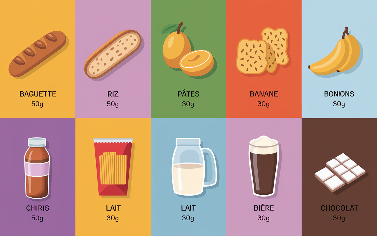 Tableau aliments interdits keto glucides