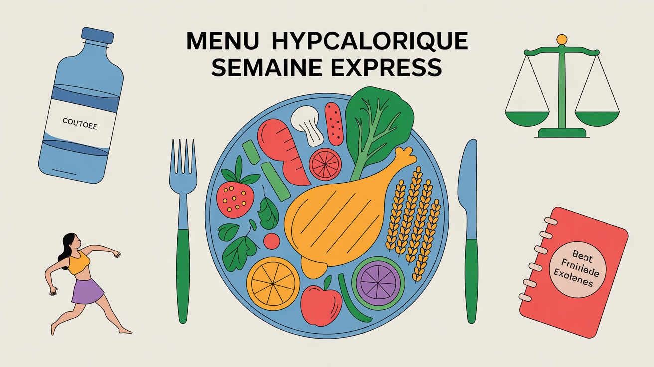 assiette menu hypocalorique express, légumes, poulet, grains