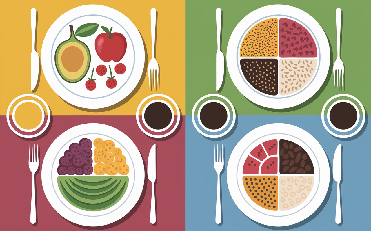 Assiettes repas sains exemples perdre 10 kilos