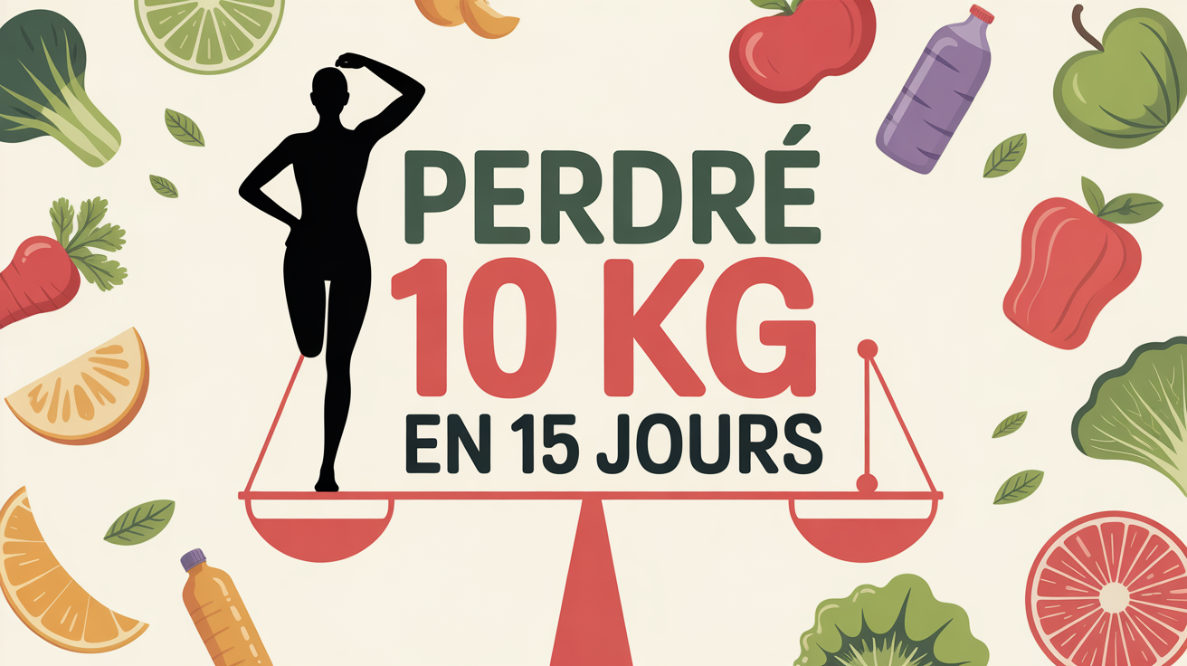 Perdre 10 kg en 15 jours regime thonon silhouette sur balance