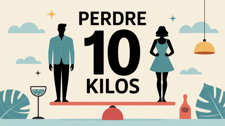 Silhouette sur balance et assiette équilibre perdre 10 kilos