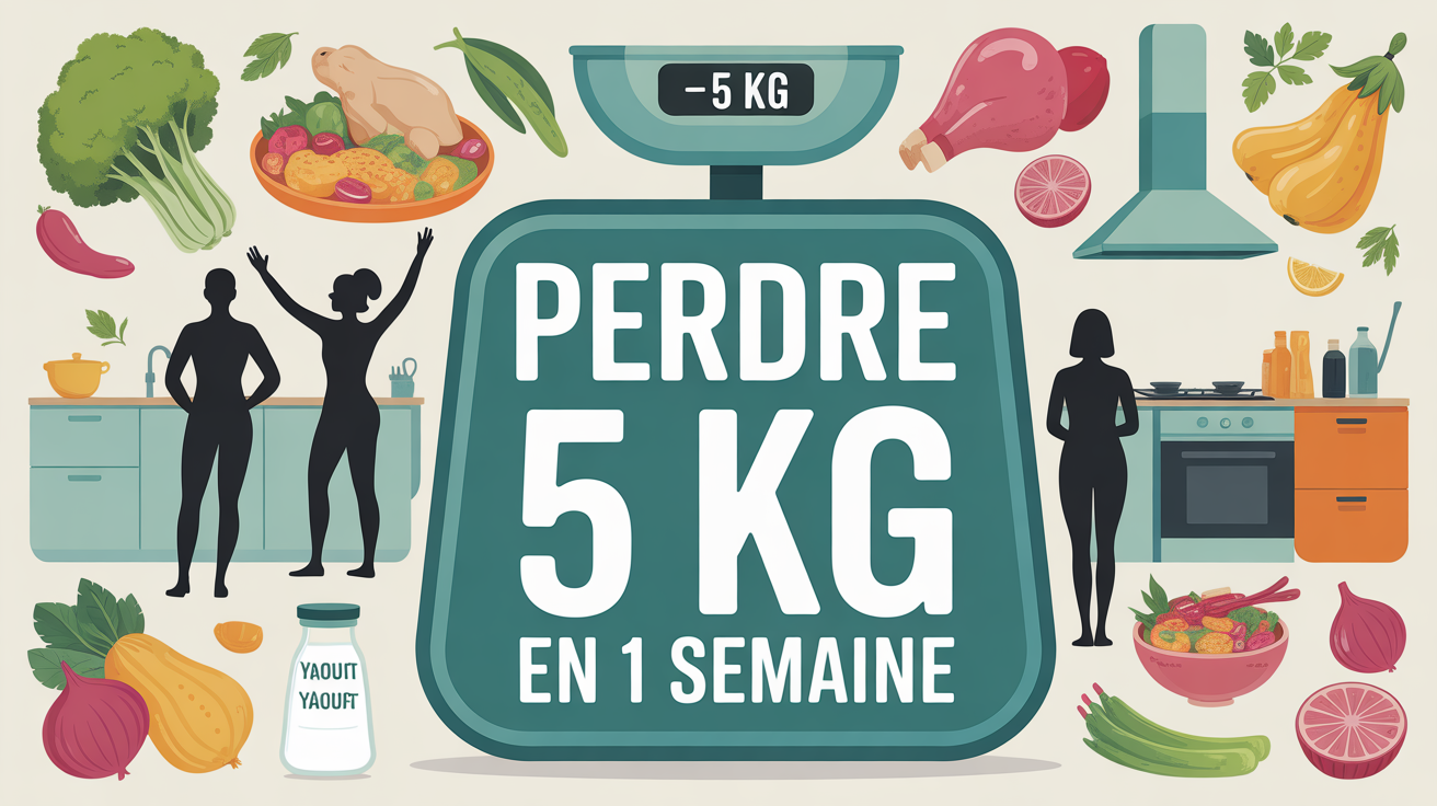 Balance -5 kg et aliments sains pour perdre 5 kg en 1 semaine