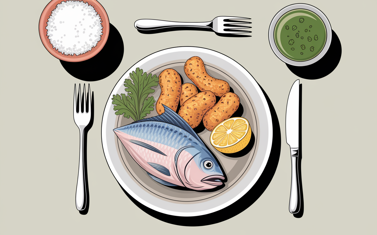 plat leger ventre plat poisson legumes soupe