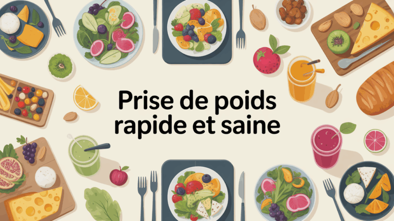 table garnie aliments hypercaloriques prise de poids rapide