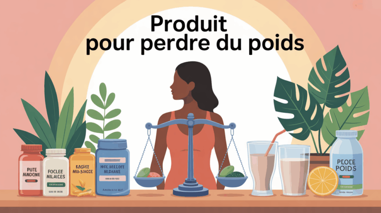 produit pour perdre du poids balance et produits variés