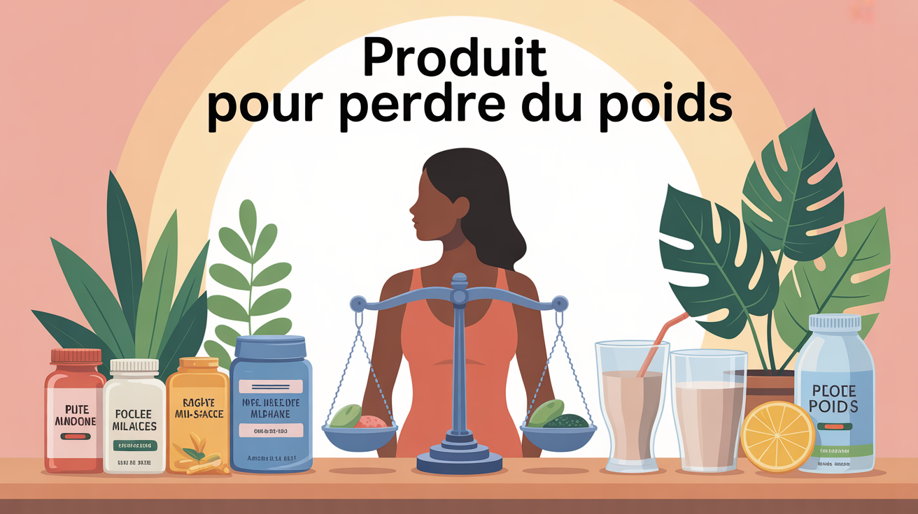 produit pour perdre du poids balance et produits variés