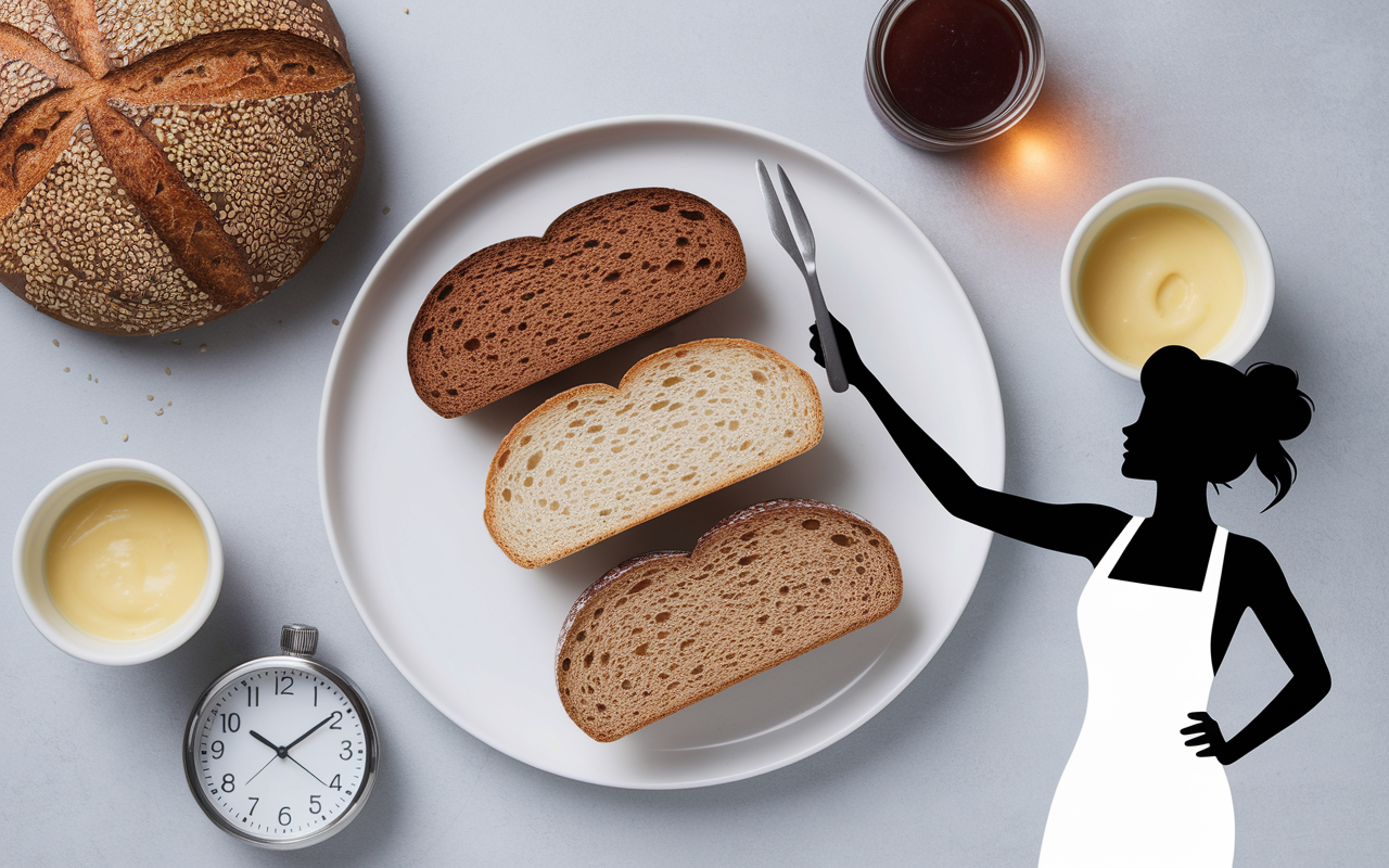 Tranches de pain, balance cuisine, astuces minceur