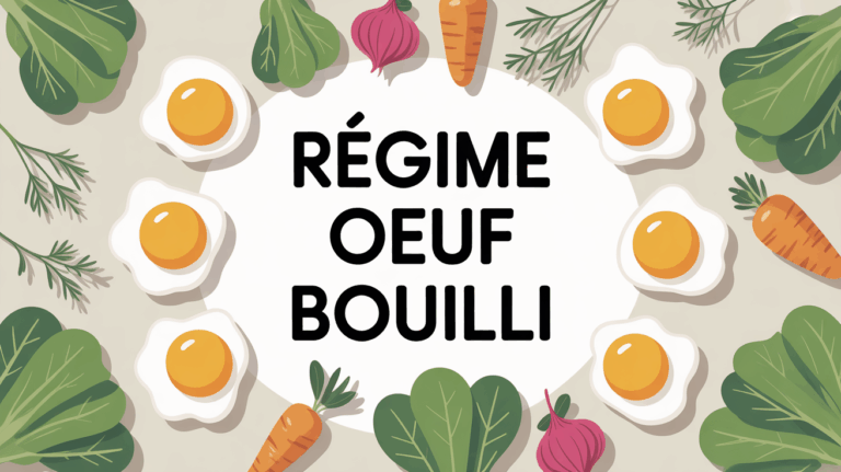 plan table regime oeuf bouilli avec oeufs durs et legumes verts