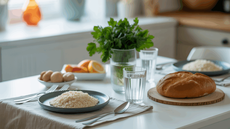 regime sans residu coloscopie table repas