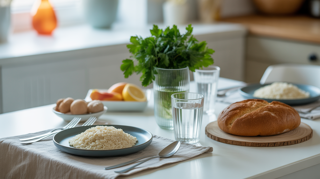 regime sans residu coloscopie table repas