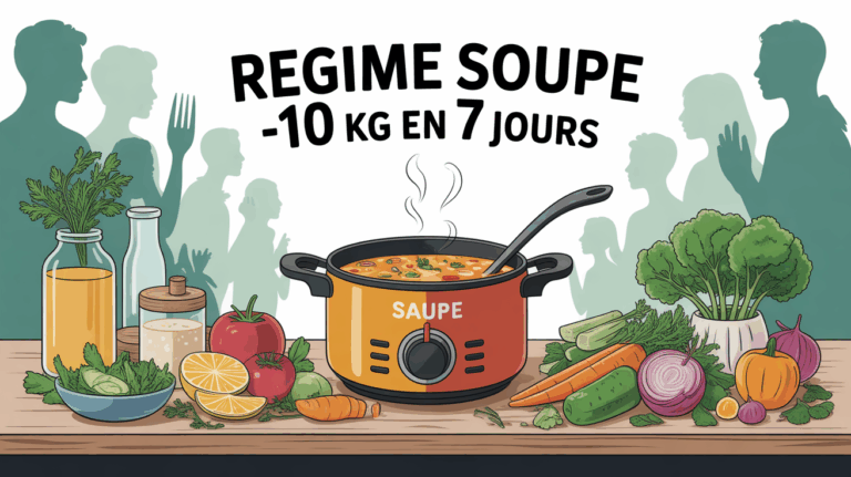 illustration table cuisine marmite soupe pour regime soupe 10 kg 7 jours