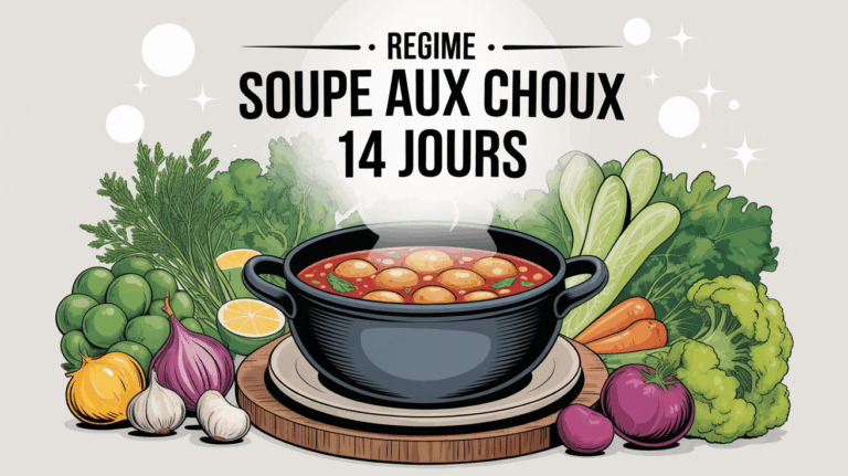 Grande soupiere soupe aux choux legumes frais regime 14 jours