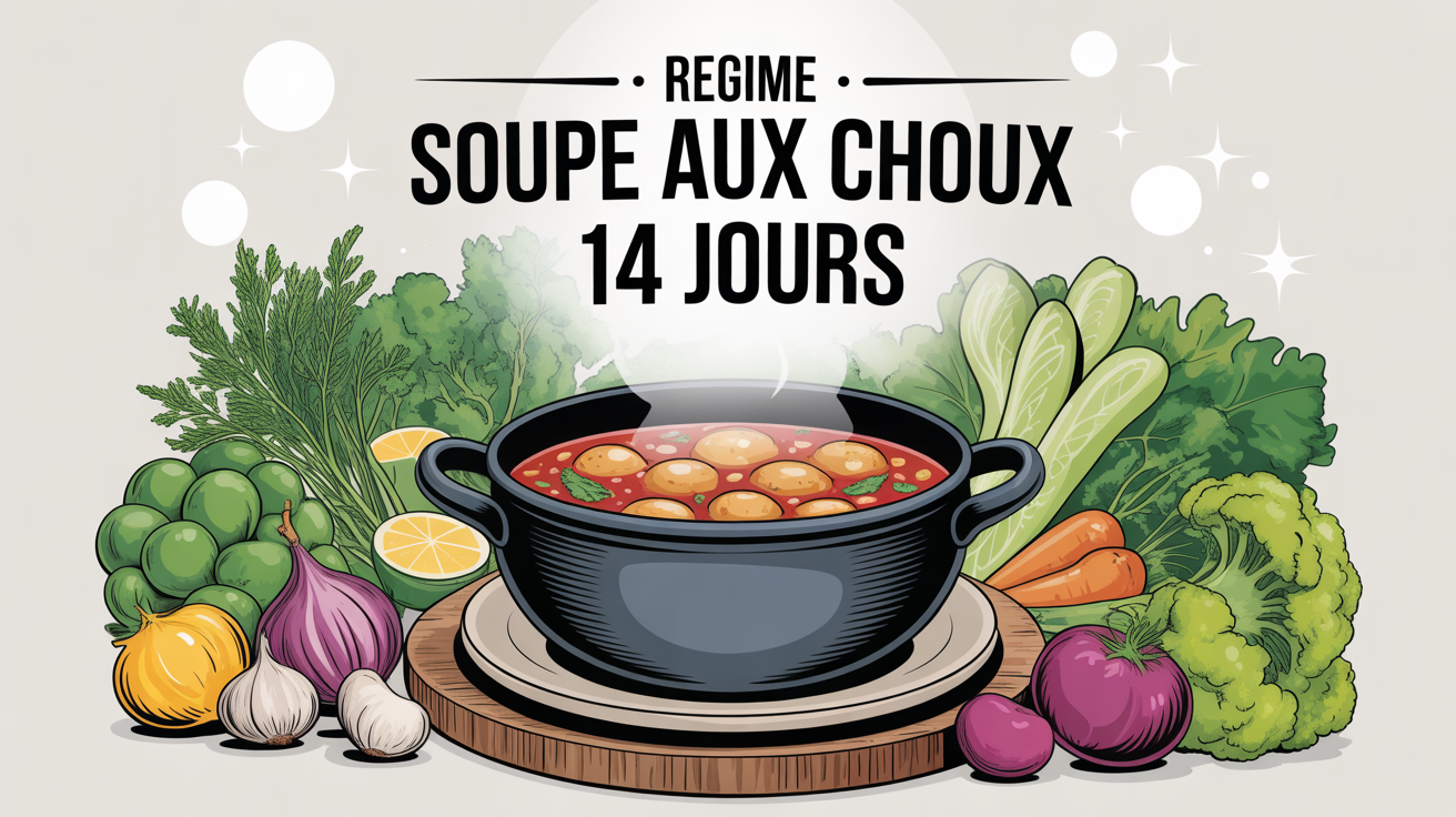 Grande soupiere soupe aux choux legumes frais regime 14 jours
