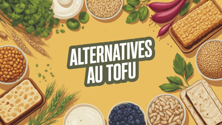 Vue d'ensemble alternatives tofu tempeh seitan graines