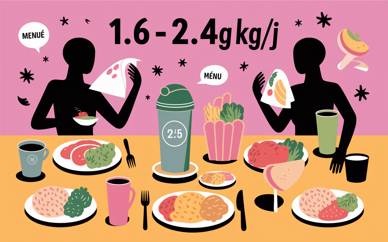 Infographie apport proteines prise de masse