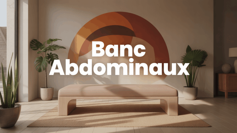 banc abdominaux solide dans salon moderne