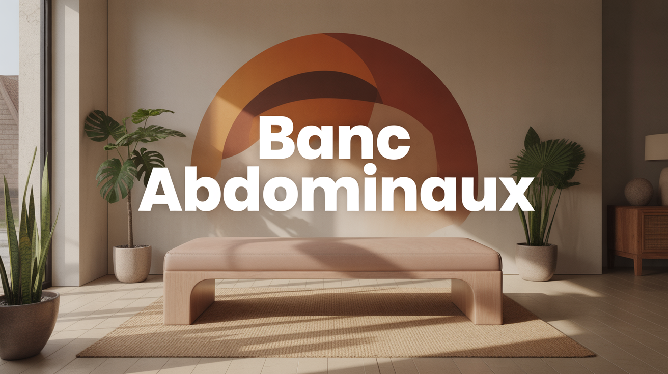 banc abdominaux solide dans salon moderne