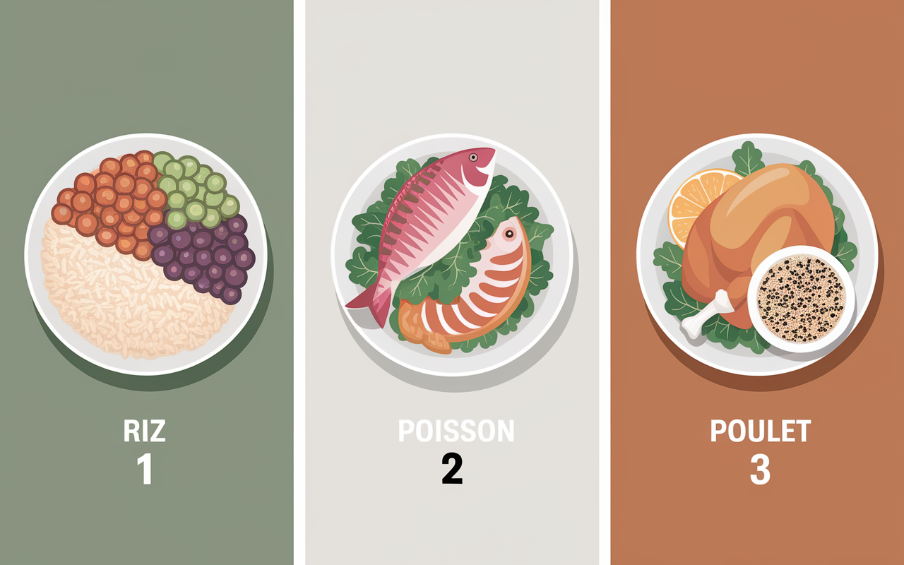 Carb cycling plateaux repas glucides protéines