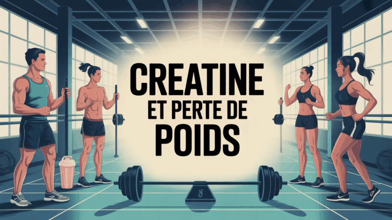 salle de sport, silhouettes athletiques, creatine perte de poids