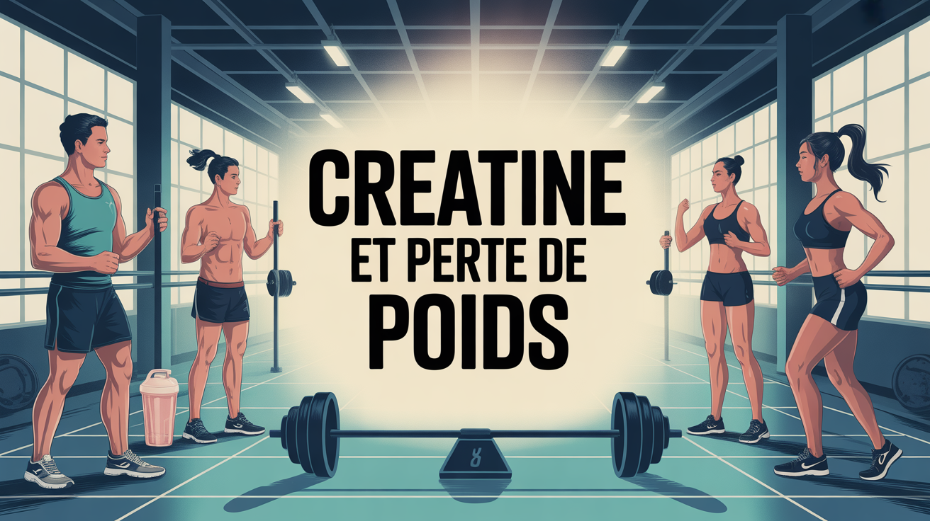 salle de sport, silhouettes athletiques, creatine perte de poids