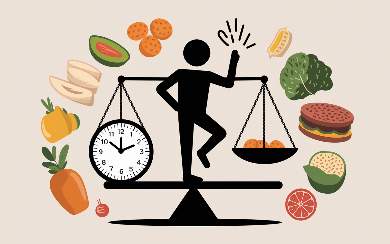 silhouette mince sur balance metabolism rapide calories digestives stress