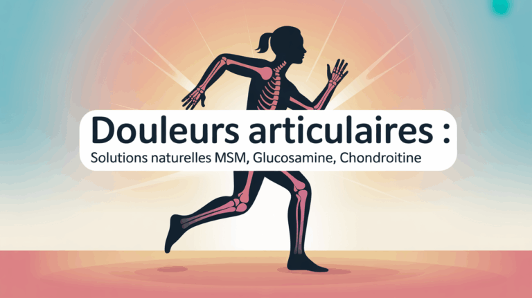 Illustration articulations souples MSM glucosamine chondroïtine