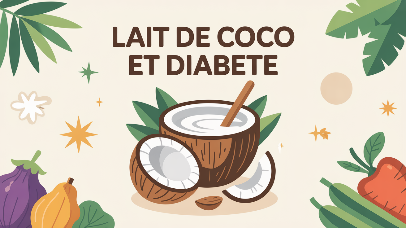 lait de coco et diabete bol noix de coco legumes