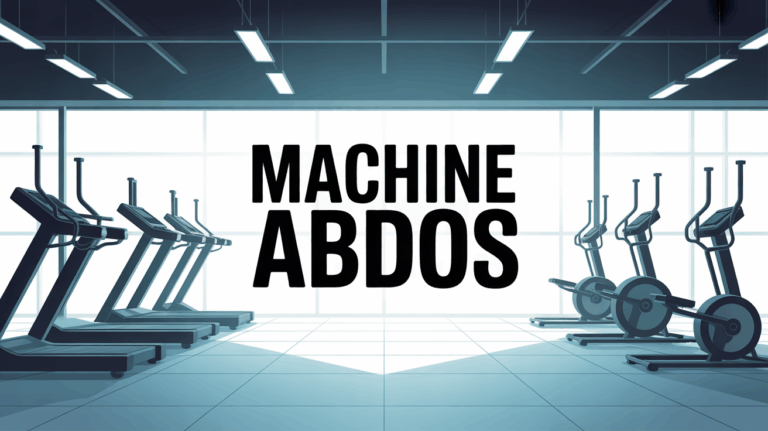 machine abdos salle de sport vue stylisee