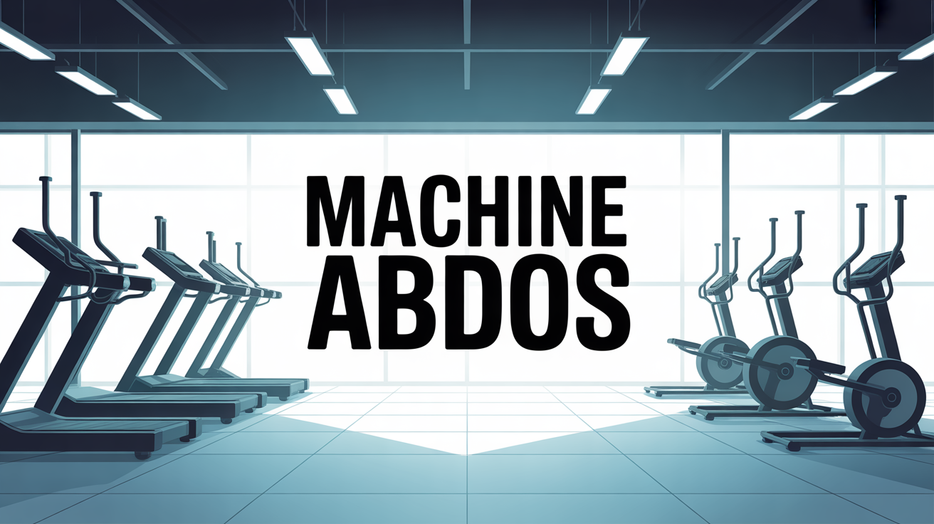 machine abdos salle de sport vue stylisee