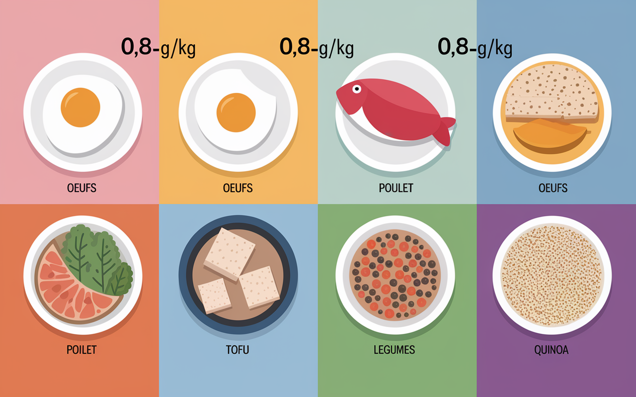 Menu semaine regime proteine efficace tableau