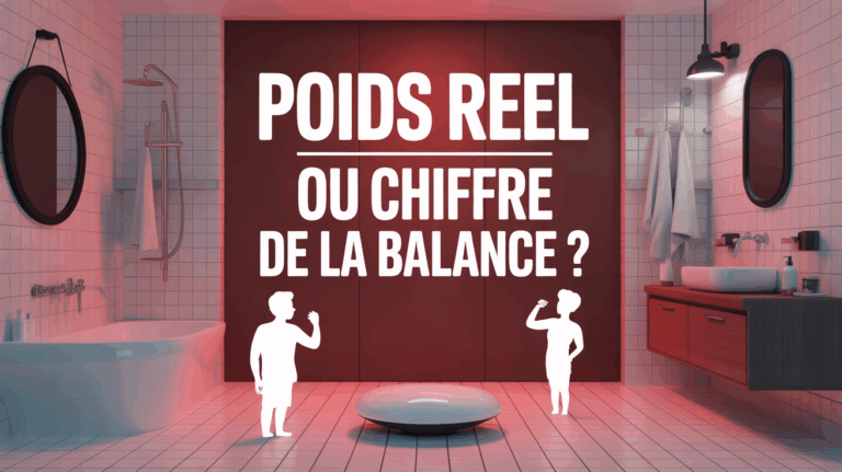 Balance moderne poids reel humour salle de bain