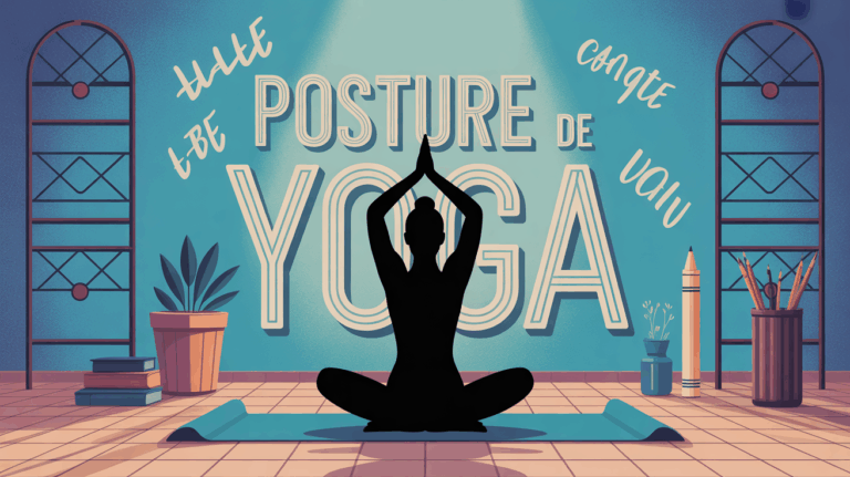 silhouette posture de yoga mots fléchés moderne