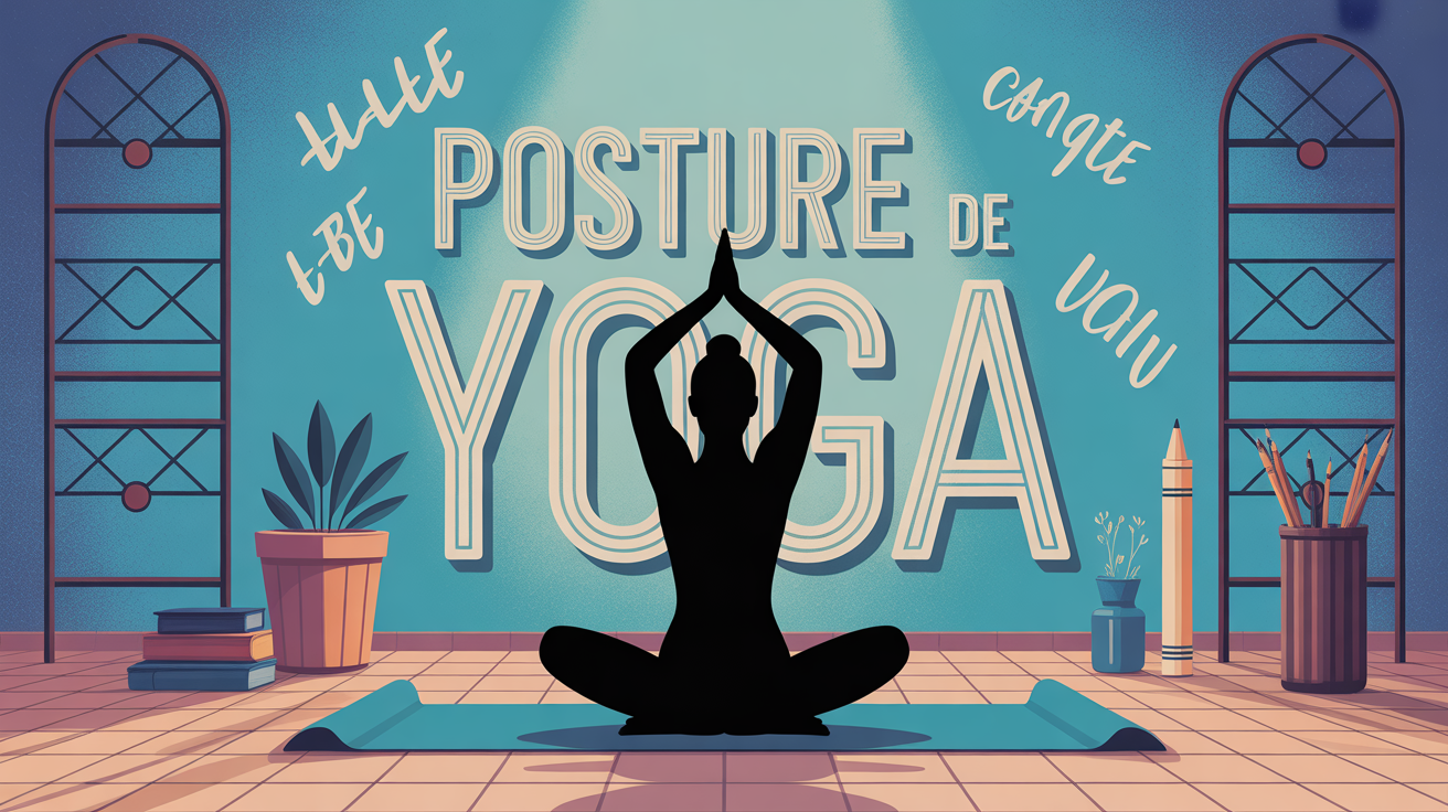 silhouette posture de yoga mots fléchés moderne