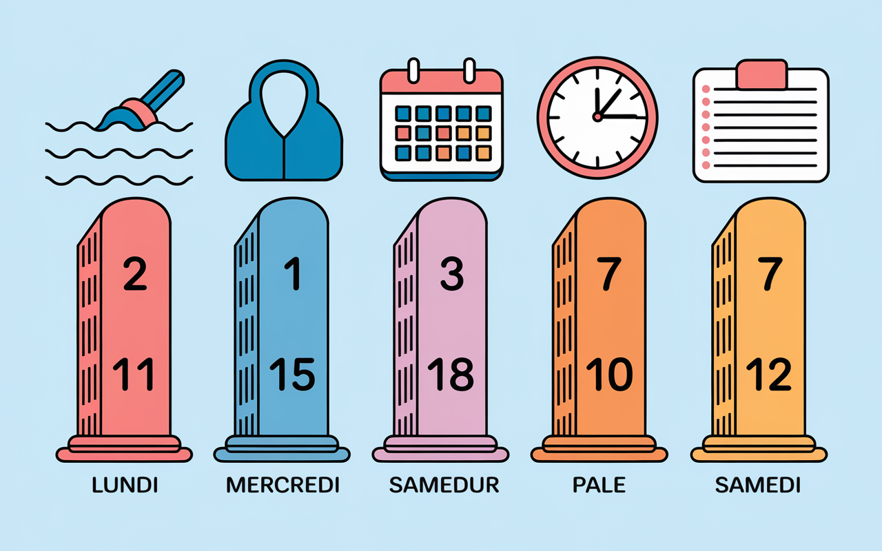 planning hebdo natation musculation pdf illustration