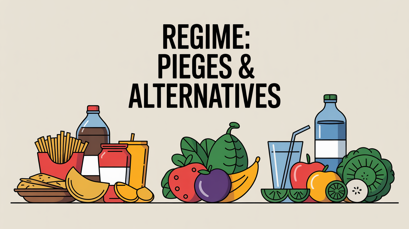 balance entre aliments ultra-transformés et alternatives saine pour régime