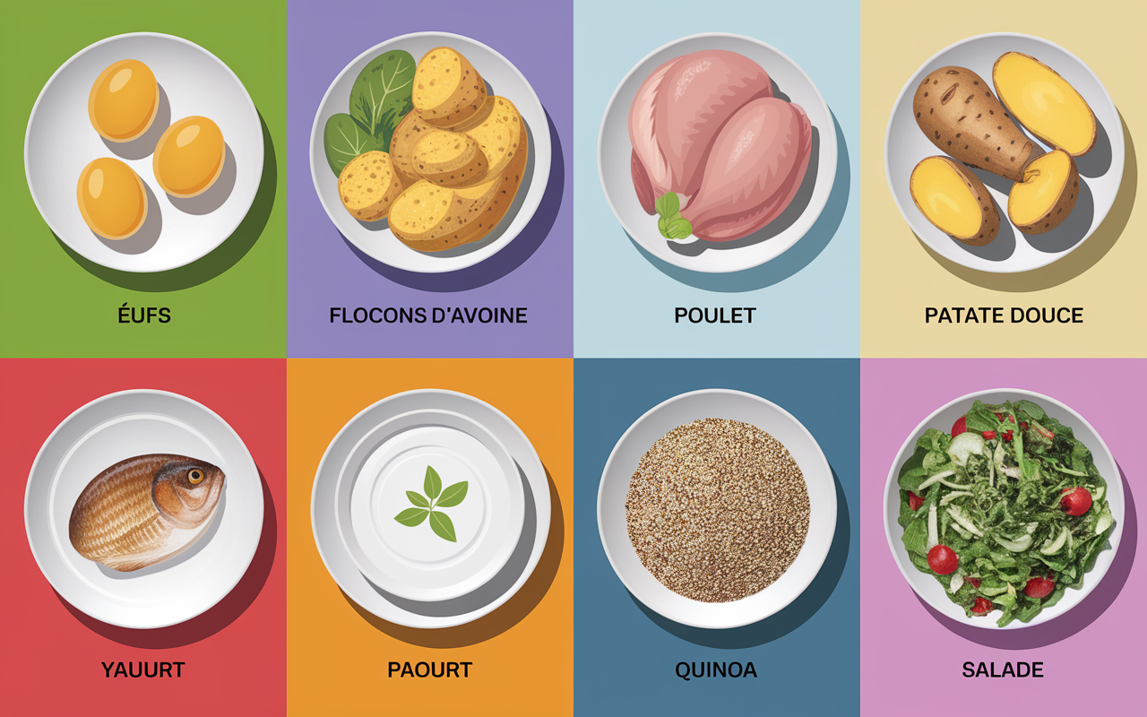 Menus seche musculaire aliments et calories