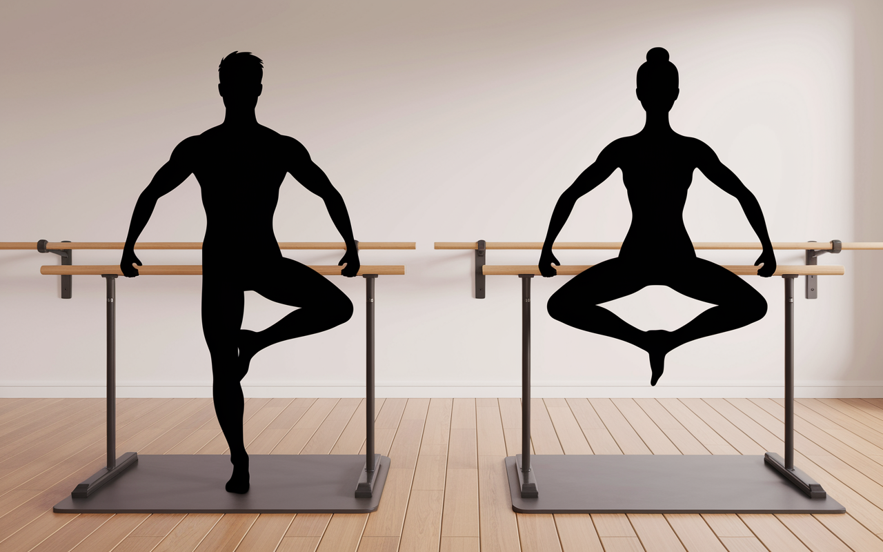 deux silhouettes souleve de terre haltères salle
