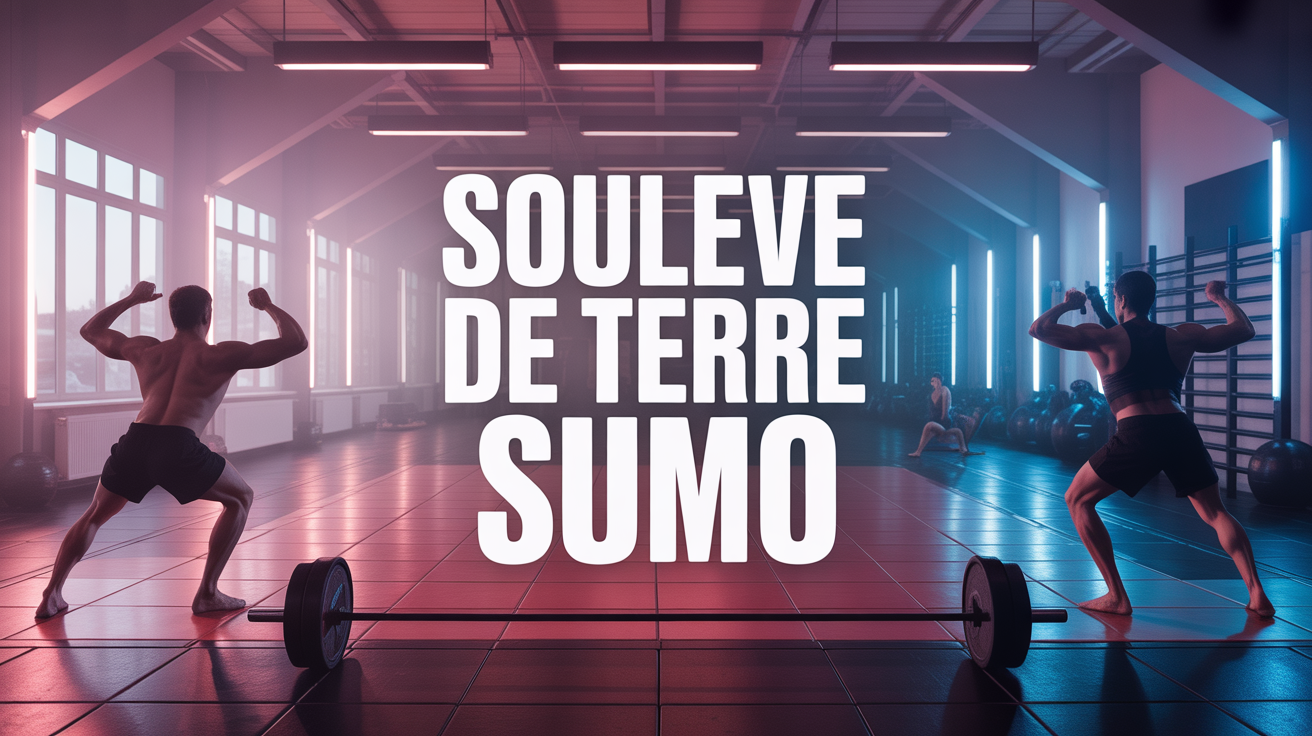 souleve de terre sumo en salle silhouettes barre