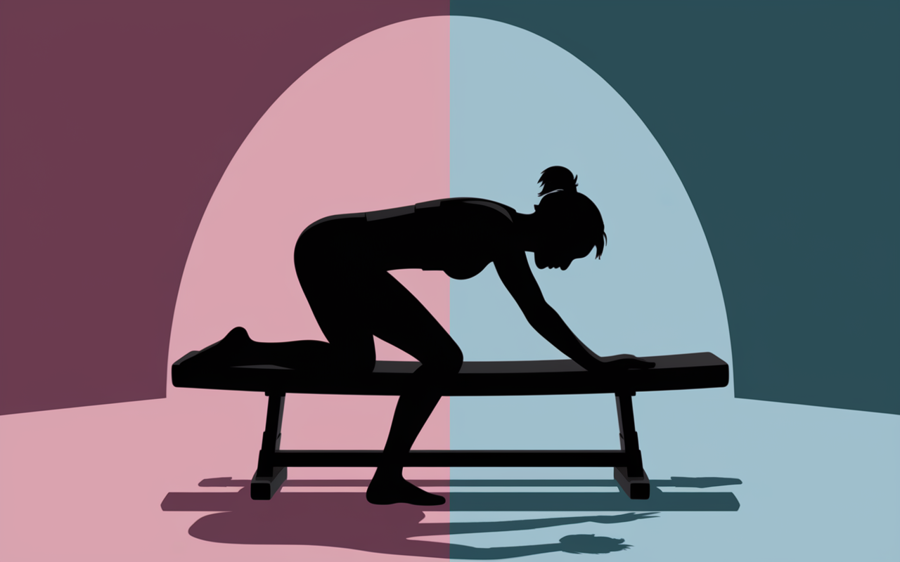 Position correcte et erreurs sur banc abdos salle sport