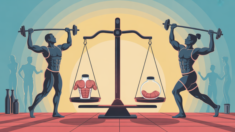 balance 1kg muscle 1kg graisse silhouettes fitness motivation