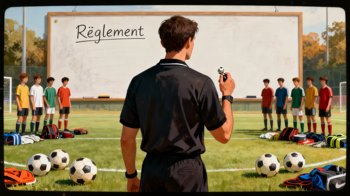 arbitre sportif controle terrain et equipements